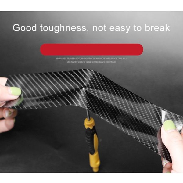 Universal Car Carbon Fiber Door Anti-collision Strip Protection Guards Trims Stickers Tape, Size: 3cm x 3m - Image 6