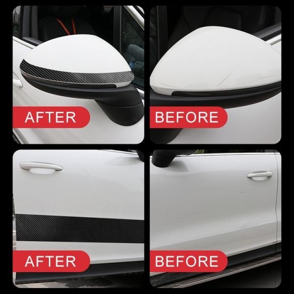 Universal Car Carbon Fiber Door Anti-collision Strip Protection Guards Trims Stickers Tape, Size: 3cm x 3m - Image 9