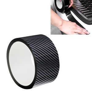 Universal Car Carbon Fiber Door Anti-collision Strip Protection Guards Trims Stickers Tape, Size: 5cm x 3m