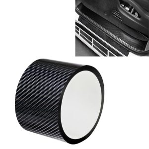 Universal Car Carbon Fiber Door Anti-collision Strip Protection Guards Trims Stickers Tape, Size: 7cm x 3m