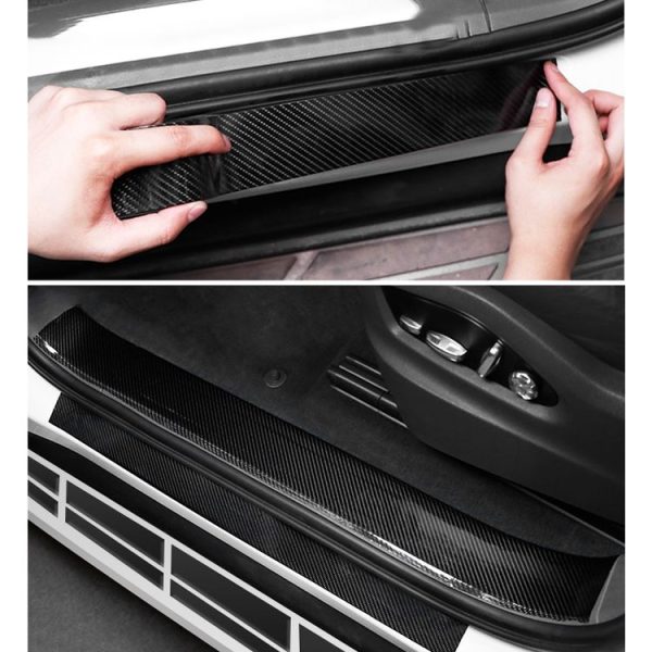 Universal Car Carbon Fiber Door Anti-collision Strip Protection Guards Trims Stickers Tape, Size: 7cm x 3m - Image 11