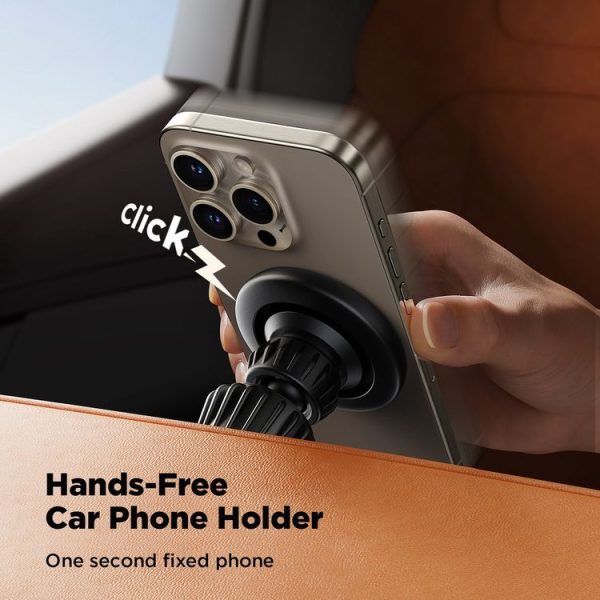 JOYROOM JR-ZS406 Magsafe Magnetic Car Phone Mount Air Vent Holder (Black) - Image 3