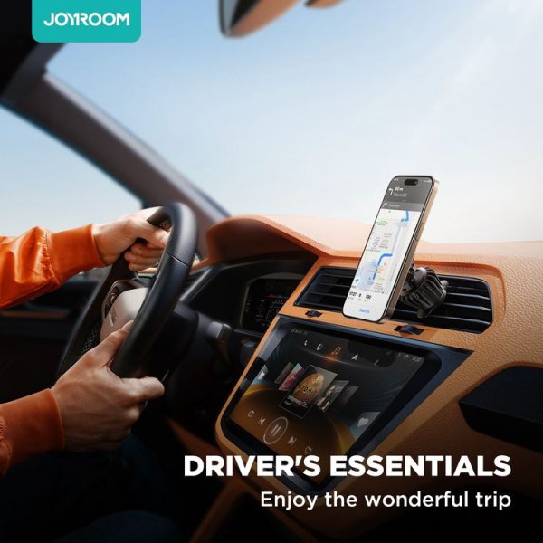 JOYROOM JR-ZS406 Magsafe Magnetic Car Phone Mount Air Vent Holder (Black) - Image 4