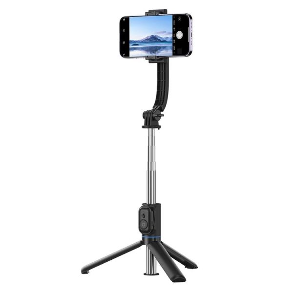 ZGA S01 Bluetooth Remote Control Detachable Tripod Selfie Stick (Black)