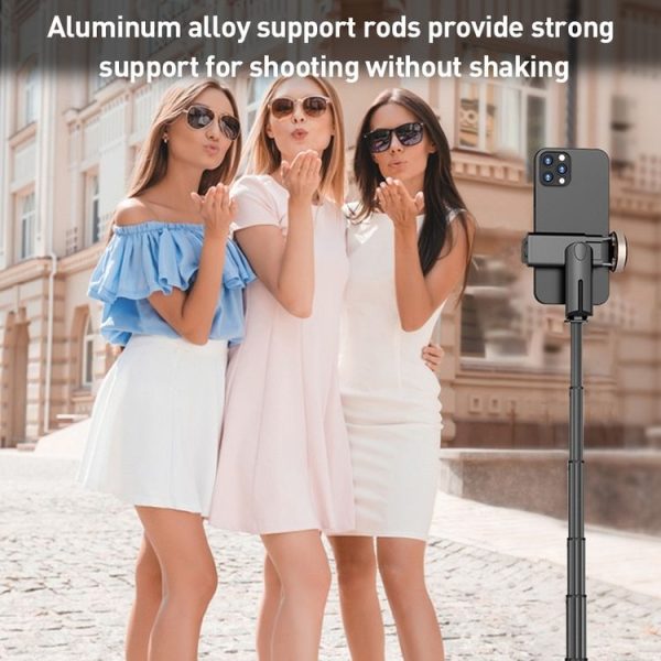 ZGA S02 Bluetooth Remote Control Hidden Tripod Selfie Stick (Black) - Image 4