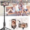 ZGA S02 Bluetooth Remote Control Hidden Tripod Selfie Stick (Black) - Image 5