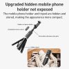 ZGA S02 Bluetooth Remote Control Hidden Tripod Selfie Stick (Black) - Image 6