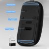ZGA Chinchilla Dual Mode Wireless 2.4G + Bluetooth 5.0 Mouse (Black) - Image 4