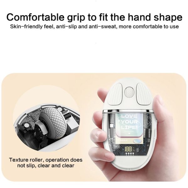 ZGA Colorful Transparent Dual Mode Wireless 2.4G + Bluetooth 5.0 Mouse (Purple) - Image 5