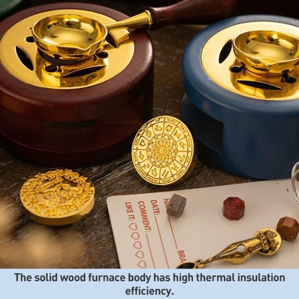 AS303 European Style Fire Paint Seal Stamp Furnace DIY Handbook Sealing Tool (Random Color) - Image 2