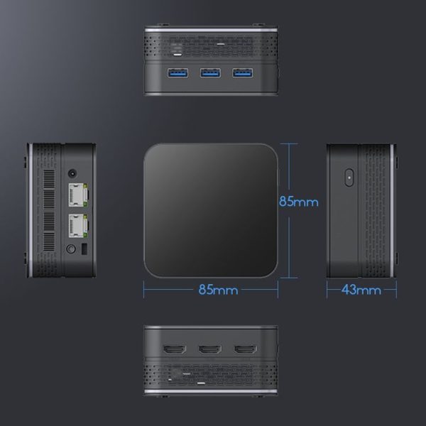 Ninkear T9 Plus Windows 11 Alder Lake N100 Processor Mini Host, Specification: 16GB+512GB (EU Plug) - Image 4
