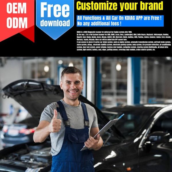 KONNWEI K DIAG Car OBDII Full System Diagnostic Scanner (Black Red) - Image 6