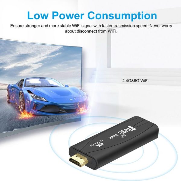 TV98 Rockchip 3228A Quad Core 4K HD Bluetooth Android TV Stick, RAM: 2GB+16GB (EU Plug) - Image 2