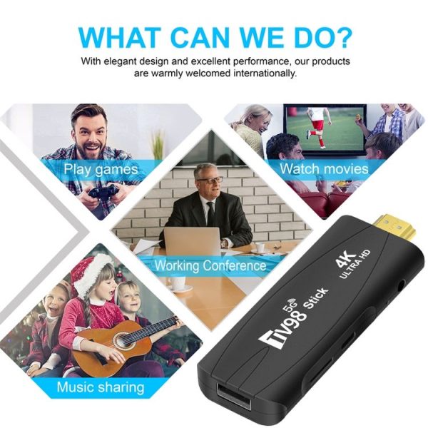 TV98 Rockchip 3228A Quad Core 4K HD Bluetooth Android TV Stick, RAM: 2GB+16GB (EU Plug) - Image 7