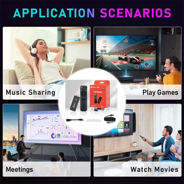 TV98 Rockchip 3228A Quad Core 4K HD Bluetooth Android TV Stick, RAM: 2GB+16GB (EU Plug) - Image 9