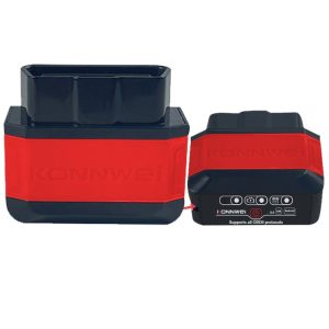 KONNWEI KW906 Bluetooth 5.0 Car OBD2 Scanner Support Android & iOS (Black Red)