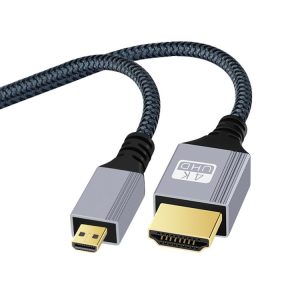 HDTV to Micro HDTV 4K 120Hz Computer Digital Camera HD Video Adapter Cable, Length: 0.3m