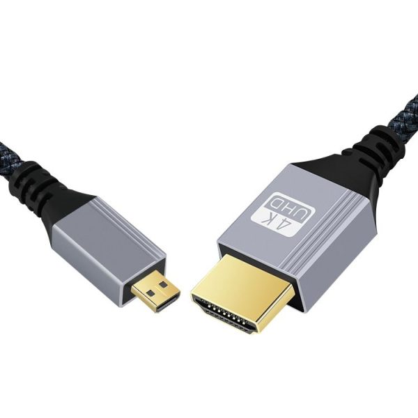HDTV to Micro HDTV 4K 120Hz Computer Digital Camera HD Video Adapter Cable, Length: 0.3m - Image 2