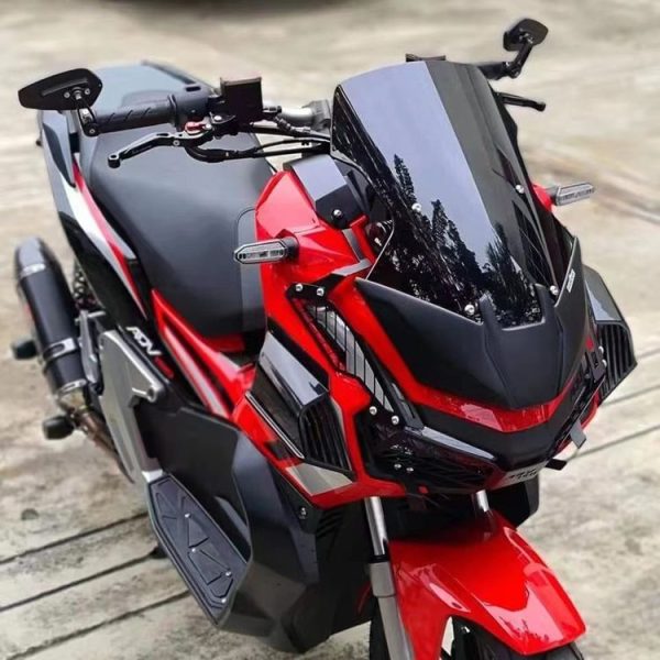 Honda ADV160 2019-2023 Motorcycle Winglet Aerodynamic Wing Kit Spoiler (Carbon Fiber) - Image 5