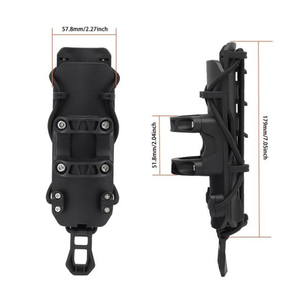 25mm Tube Diameter Motorcycle Modified Bumper Drink Water Cup Holder (Black) - Image 4