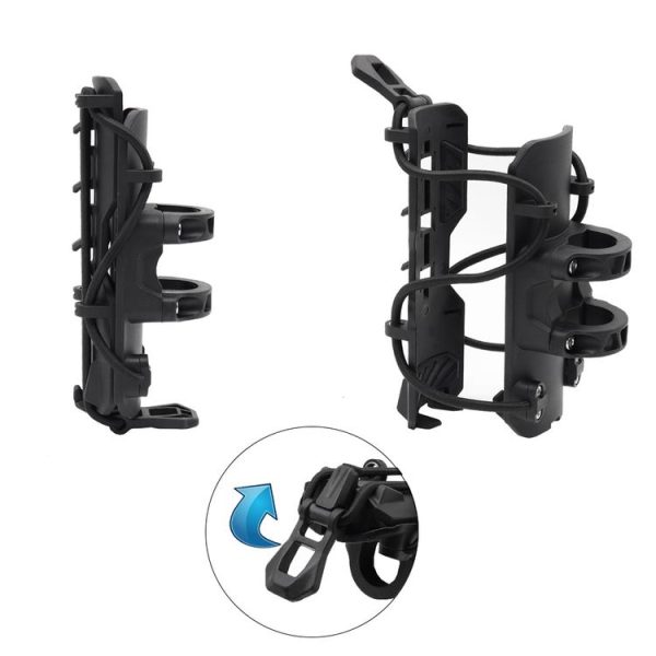 25mm Tube Diameter Motorcycle Modified Bumper Drink Water Cup Holder (Black) - Image 5