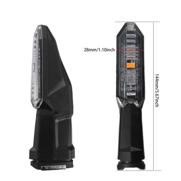 Kawasaki Versys 650 Z1000R Motorcycles LED Turn Signal Light (Transparent) - Image 3