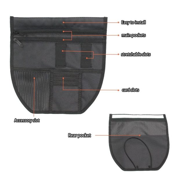 Yamaha Nmax 155 Motorcycle Seat Storage Bag Tool Bag (Black) - Image 2