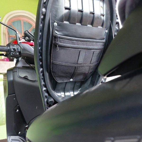 Yamaha Nmax 155 Motorcycle Seat Storage Bag Tool Bag (Black) - Image 5