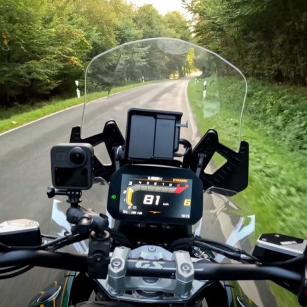 BMW R1300GS Motorcycle Side Air Deflector Windshield (Black) - Image 3