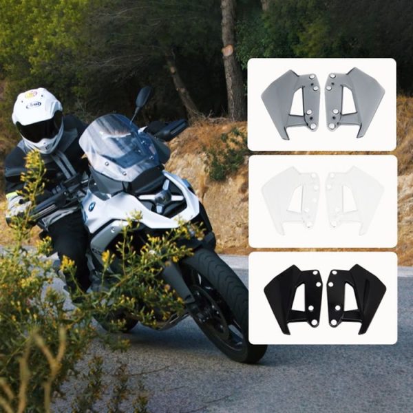 BMW R1300GS Motorcycle Side Air Deflector Windshield (Black) - Image 5