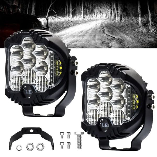 11W 12000lm 6000K 3 inch Car Three-sided Flash Work Light (White Light) - Image 2