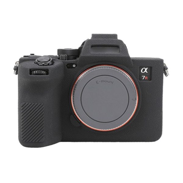 Sony ILCE7RM5 / A7R5 Litchi Texture Soft Silicone Protective Case (Black) - Image 2