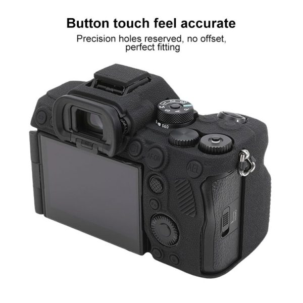Sony ILCE7RM5 / A7R5 Litchi Texture Soft Silicone Protective Case (Black) - Image 6