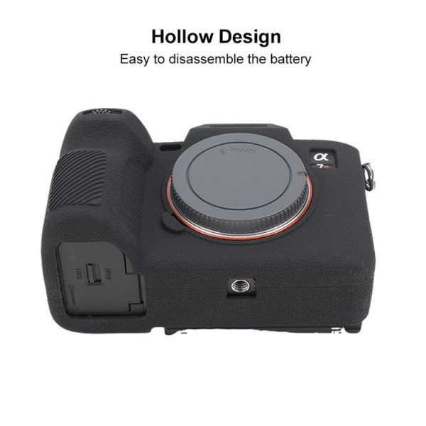 Sony ILCE7RM5 / A7R5 Litchi Texture Soft Silicone Protective Case (Black) - Image 7