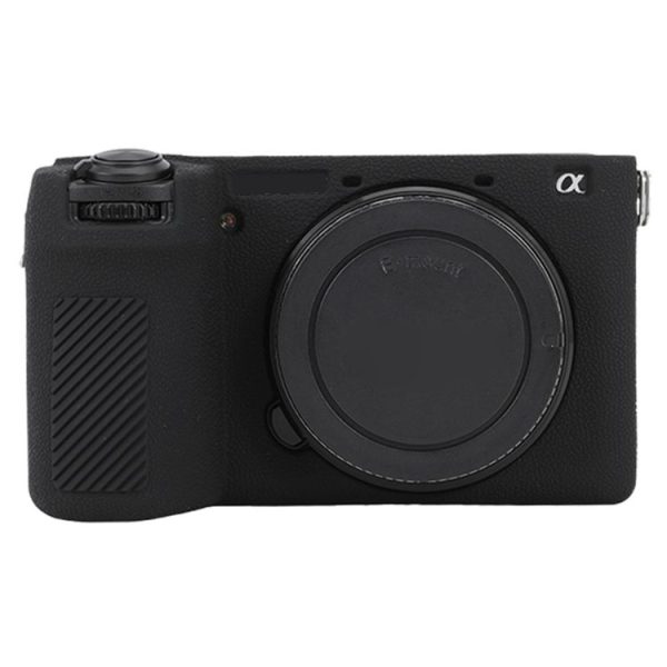 Sony ILCE-6700 / A6700 Litchi Texture Soft Silicone Protective Case (Black) - Image 2