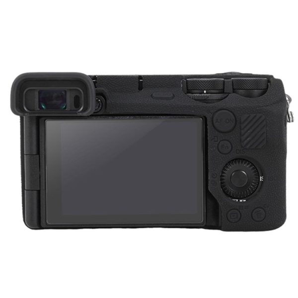 Sony ILCE-6700 / A6700 Litchi Texture Soft Silicone Protective Case (Black) - Image 3