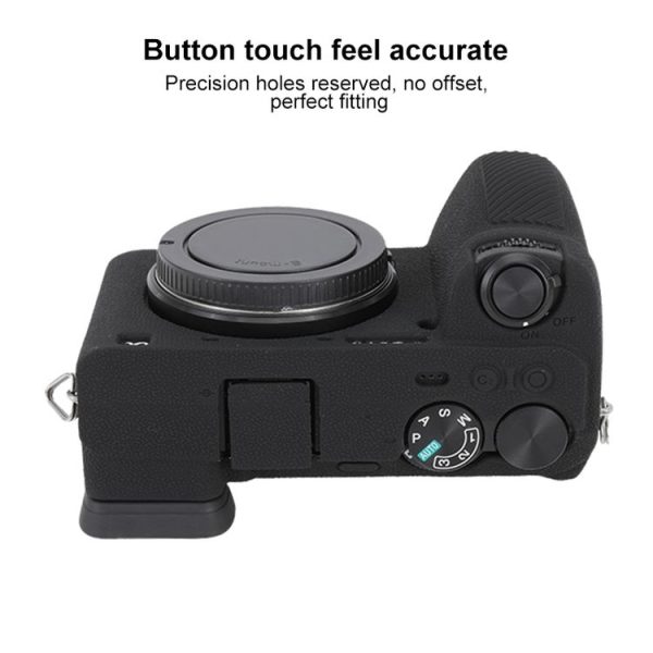 Sony ILCE-6700 / A6700 Litchi Texture Soft Silicone Protective Case (Black) - Image 5