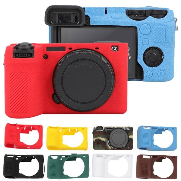 Sony ILCE-6700 / A6700 Litchi Texture Soft Silicone Protective Case (Black) - Image 8