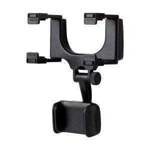 360 Degree Car Rearview Mirror Holder (Black)