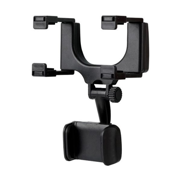 360 Degree Car Rearview Mirror Holder (Black)