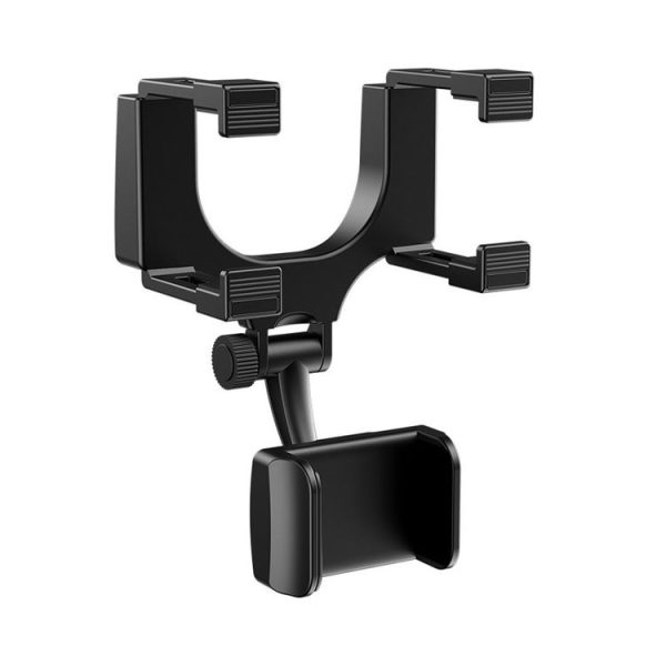 360 Degree Car Rearview Mirror Holder (Black) - Image 2