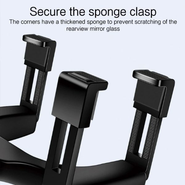 360 Degree Car Rearview Mirror Holder (Black) - Image 5