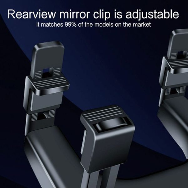 360 Degree Car Rearview Mirror Holder (Black) - Image 6