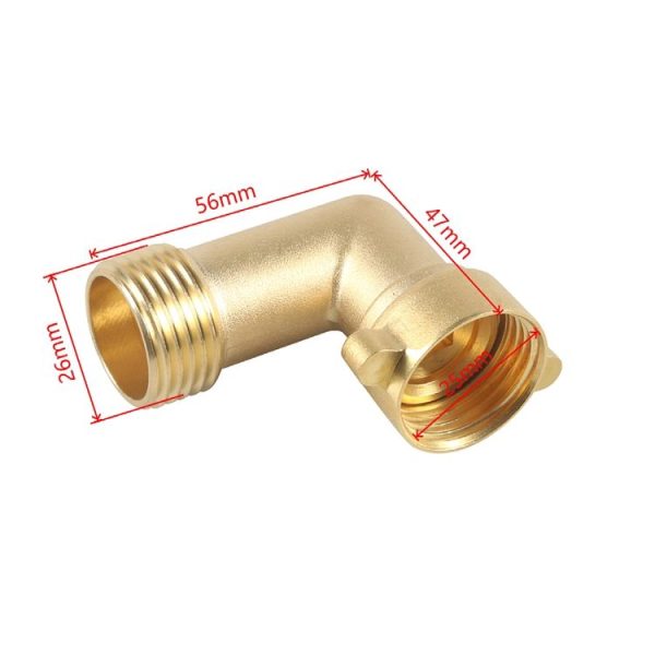 RV Water Inlet Check Valve Set with 90 Degree 3 / 4 Connector Adapter (Yellow) - Image 4