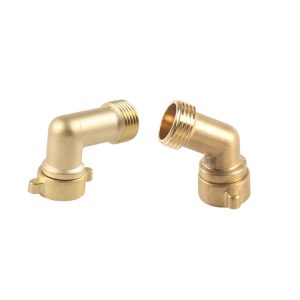 2pcs / Set RV Water Inlet Check 45 / 90 Degree 3 / 4 Connector Adapter (Yellow)