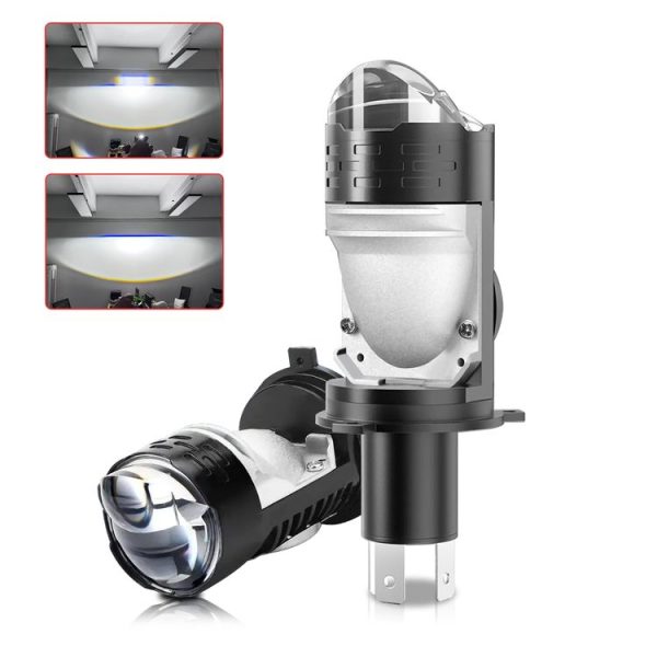 N6 Car Plug-in Dual Condenser Lens Headlight (Black)