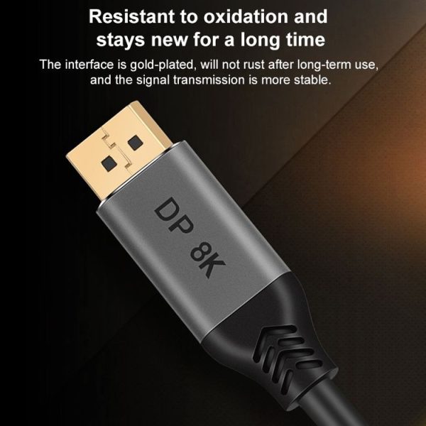 DisplayPort 1.4 Male to Male 8K HDR 60Hz 32.4Gbps Connection Cable, Cable Length: 2m - Image 7