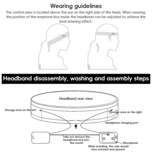 Mucro B01 Turban Style Wireless Bluetooth Headset Sports Headband (Black) - Image 11