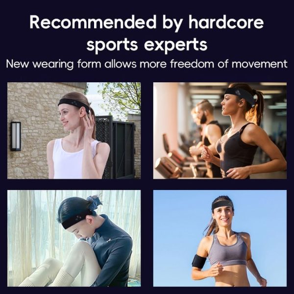 Mucro B01 Turban Style Wireless Bluetooth Headset Sports Headband (Black) - Image 2