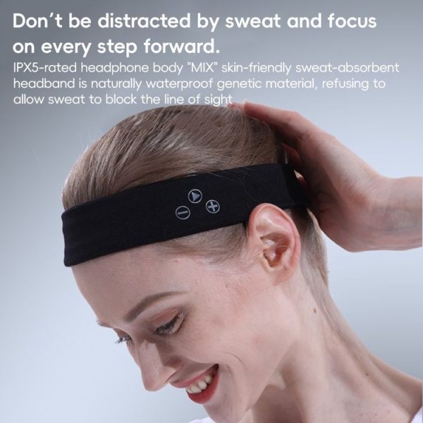 Mucro B01 Turban Style Wireless Bluetooth Headset Sports Headband (Black) - Image 5